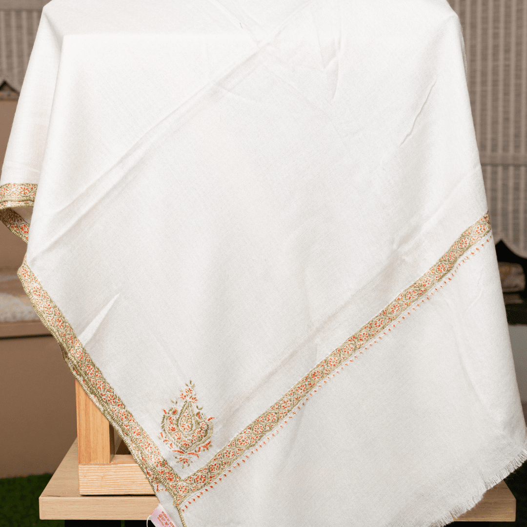 Hashiyadar Embroidery Shawl