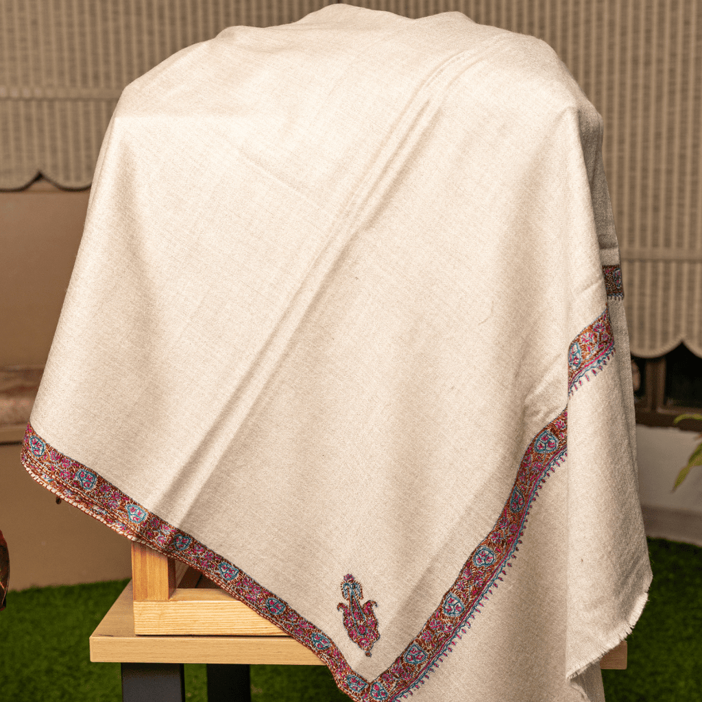 Hashiyadar Embroidery Shawl