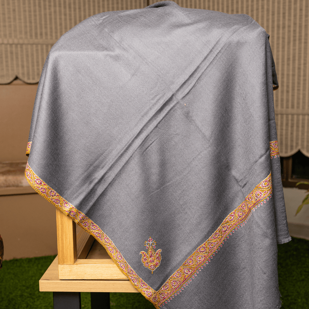 Hashiyadar Embroidery Shawl