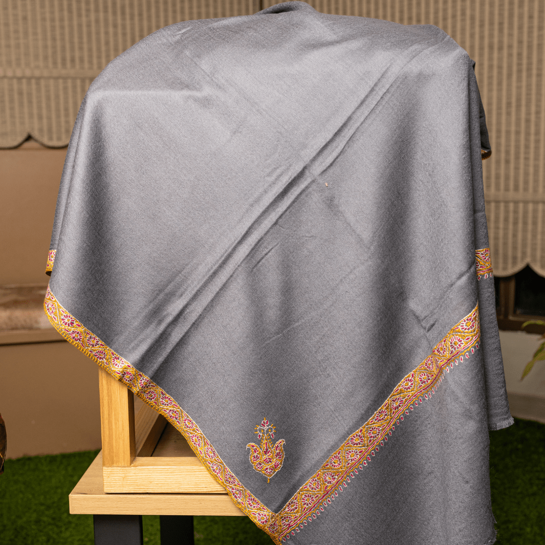 Hashiyadar Embroidery Shawl