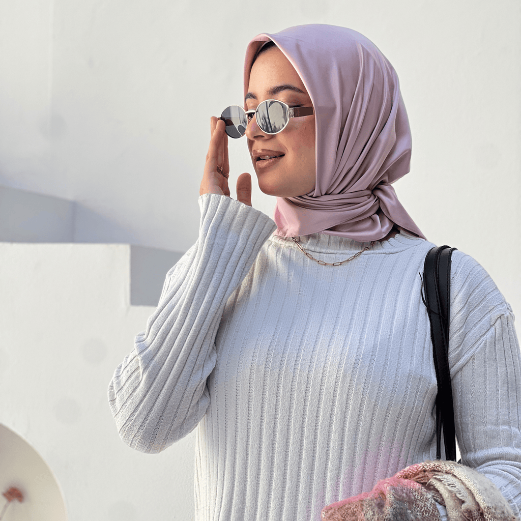 حجاب توربان مربع من الساتان
