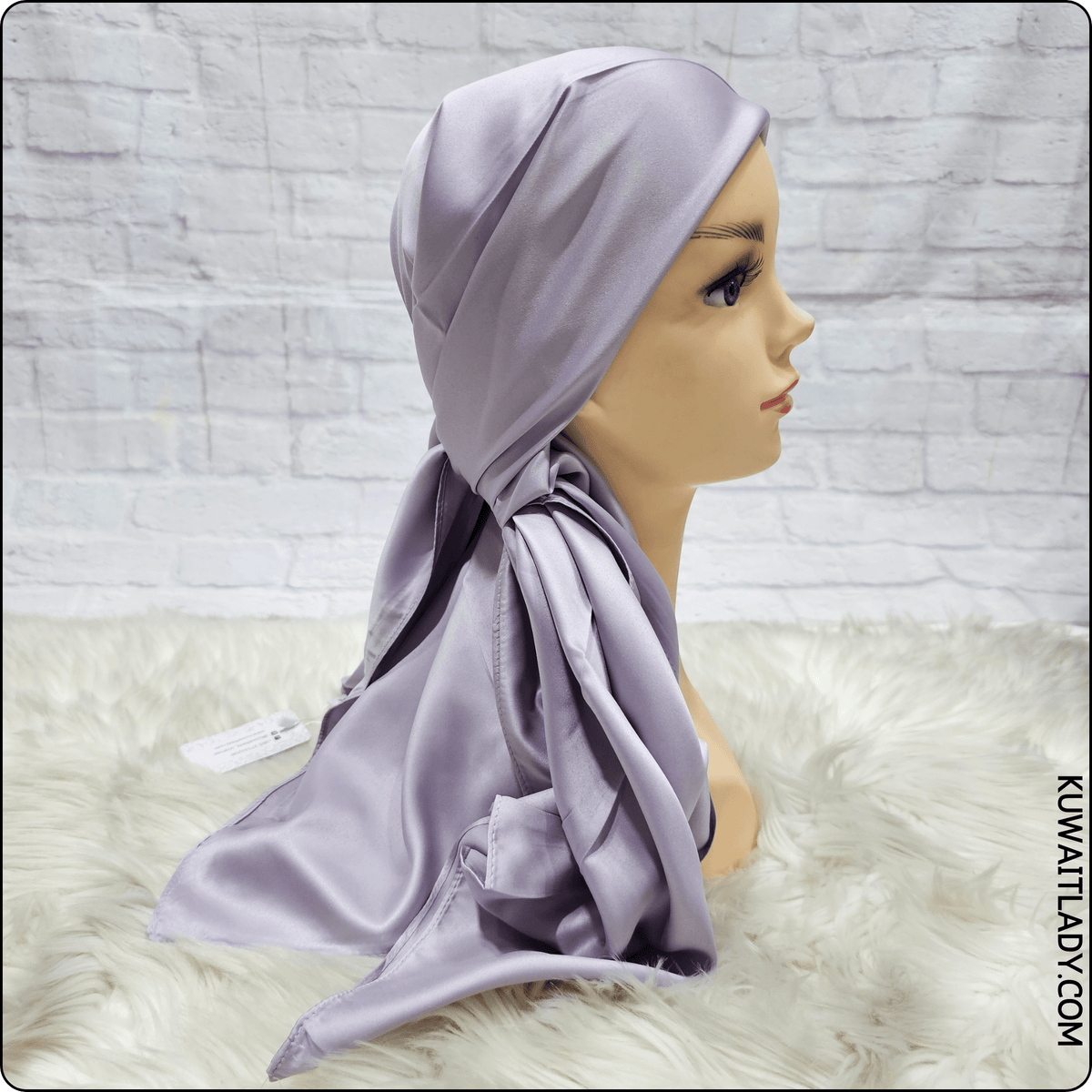 Satin Square Turban Hijab