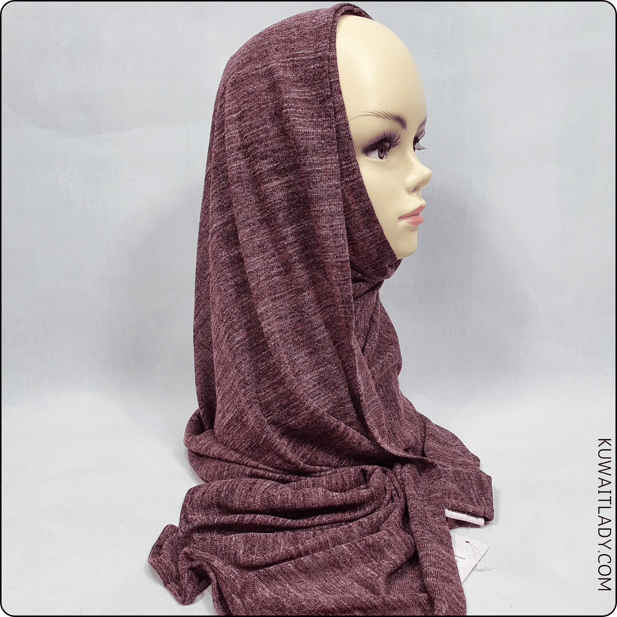 Self Textured Multi-Color Jersey Scarf