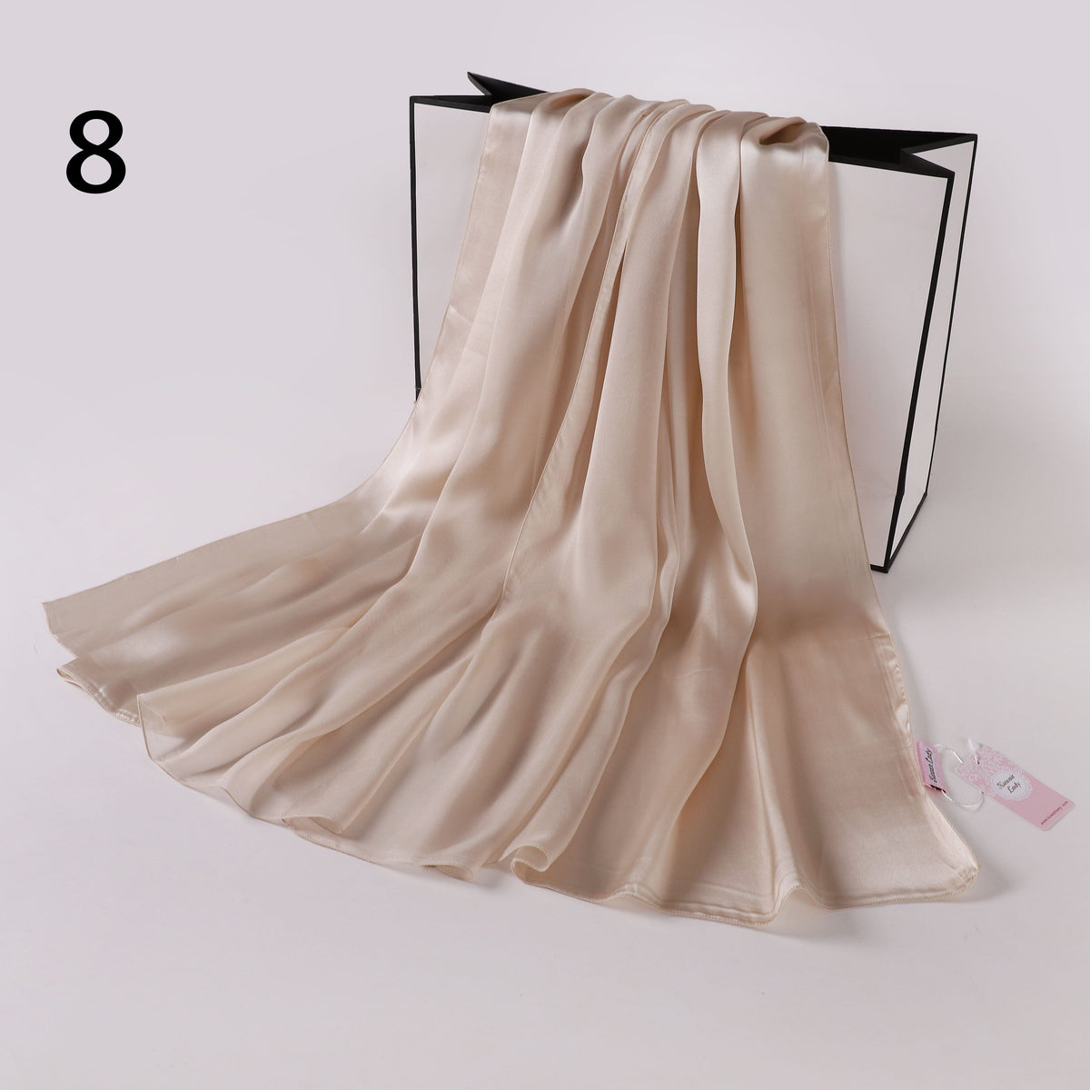 Silk-Satin Fusion Scarf