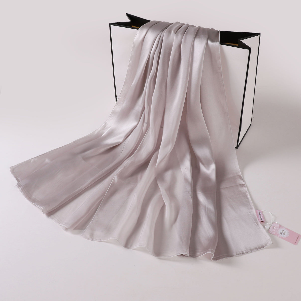 Silk-Satin Fusion Scarf