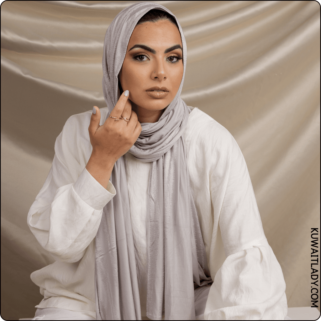 وشاح قطني بنقشة جلد الثعبان