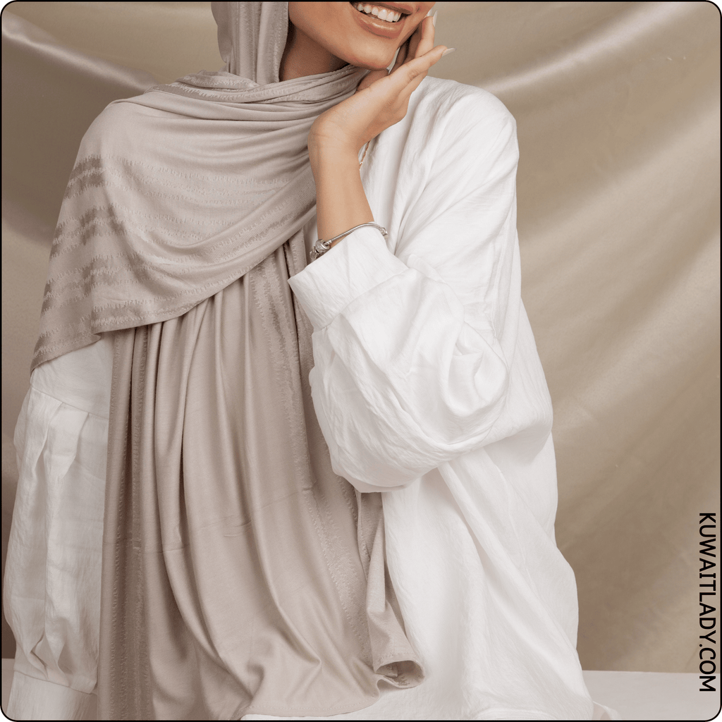 وشاح قطني بنقشة جلد الثعبان