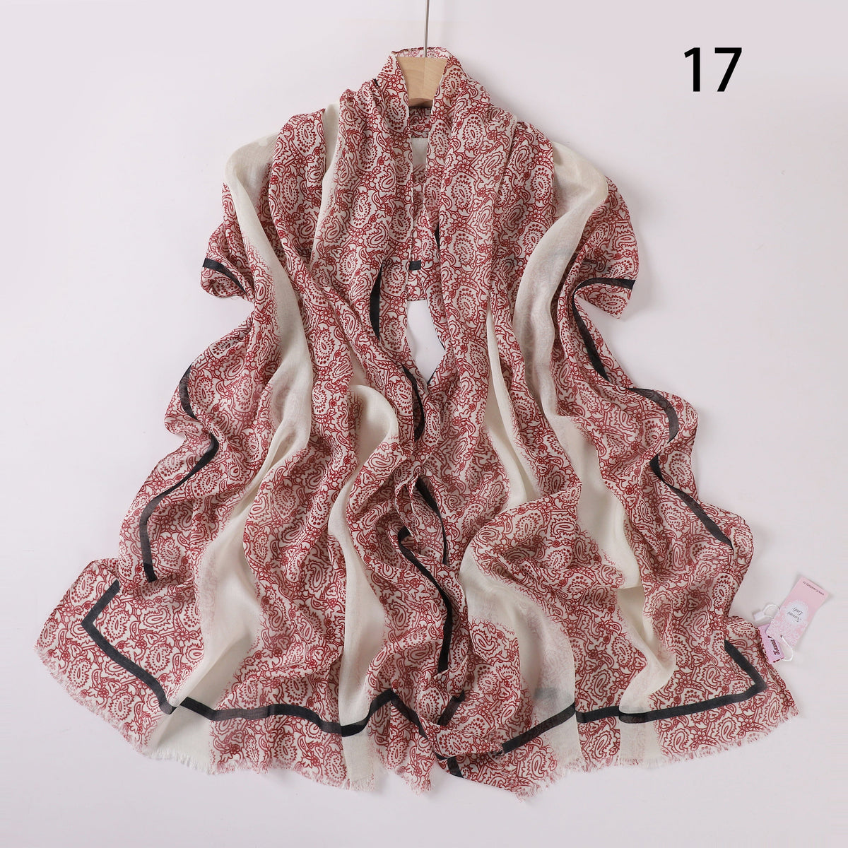 Soft Swirl Linen Printed Scarf