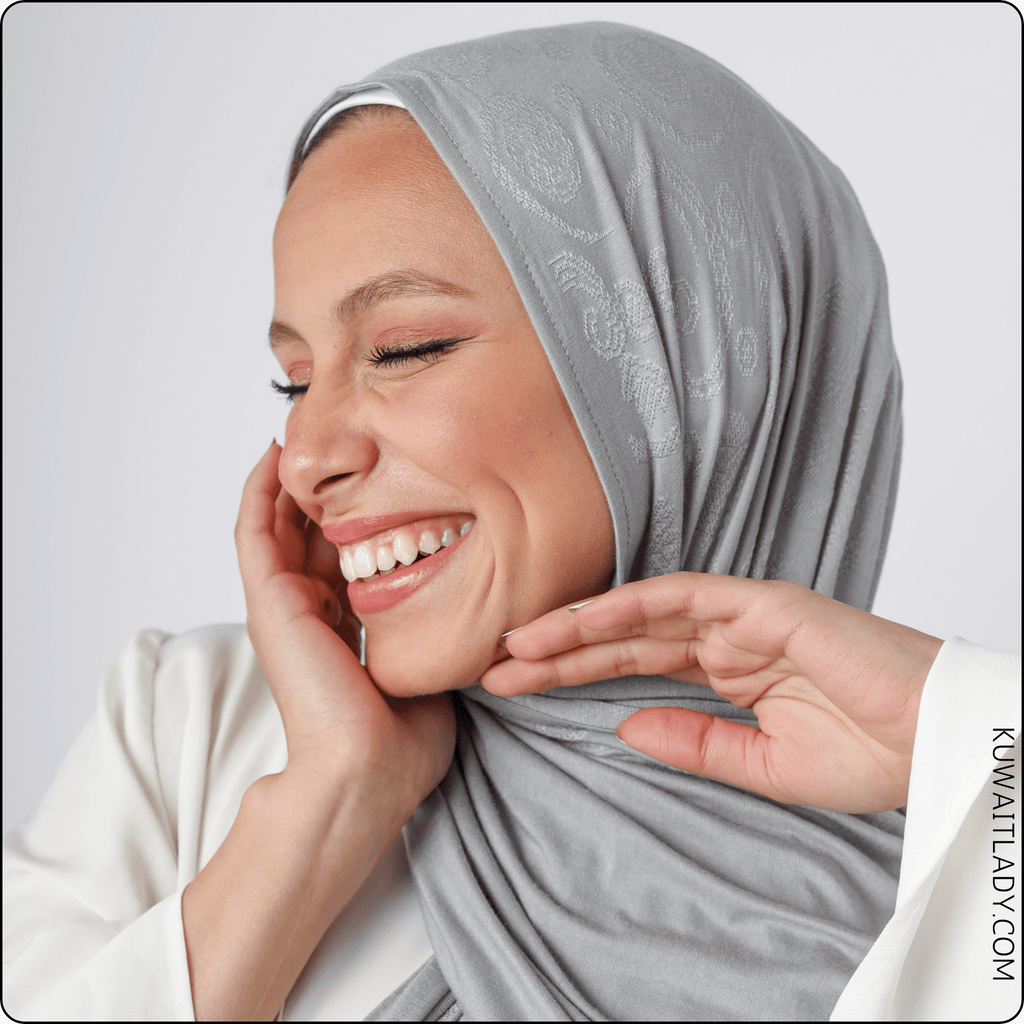 وشاح قطني بنقشة الجاكار "سيمفونية الربيع"