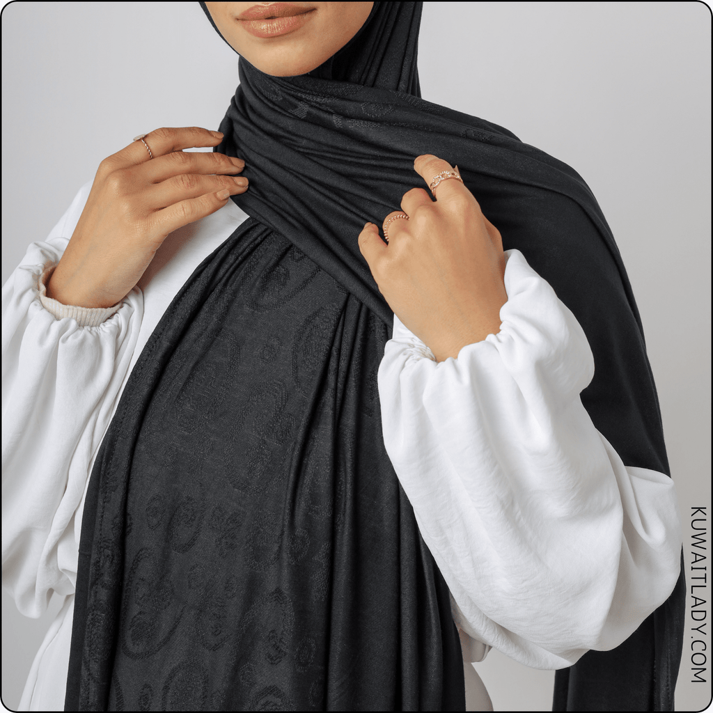 وشاح قطني بنقشة الجاكار "سيمفونية الربيع"