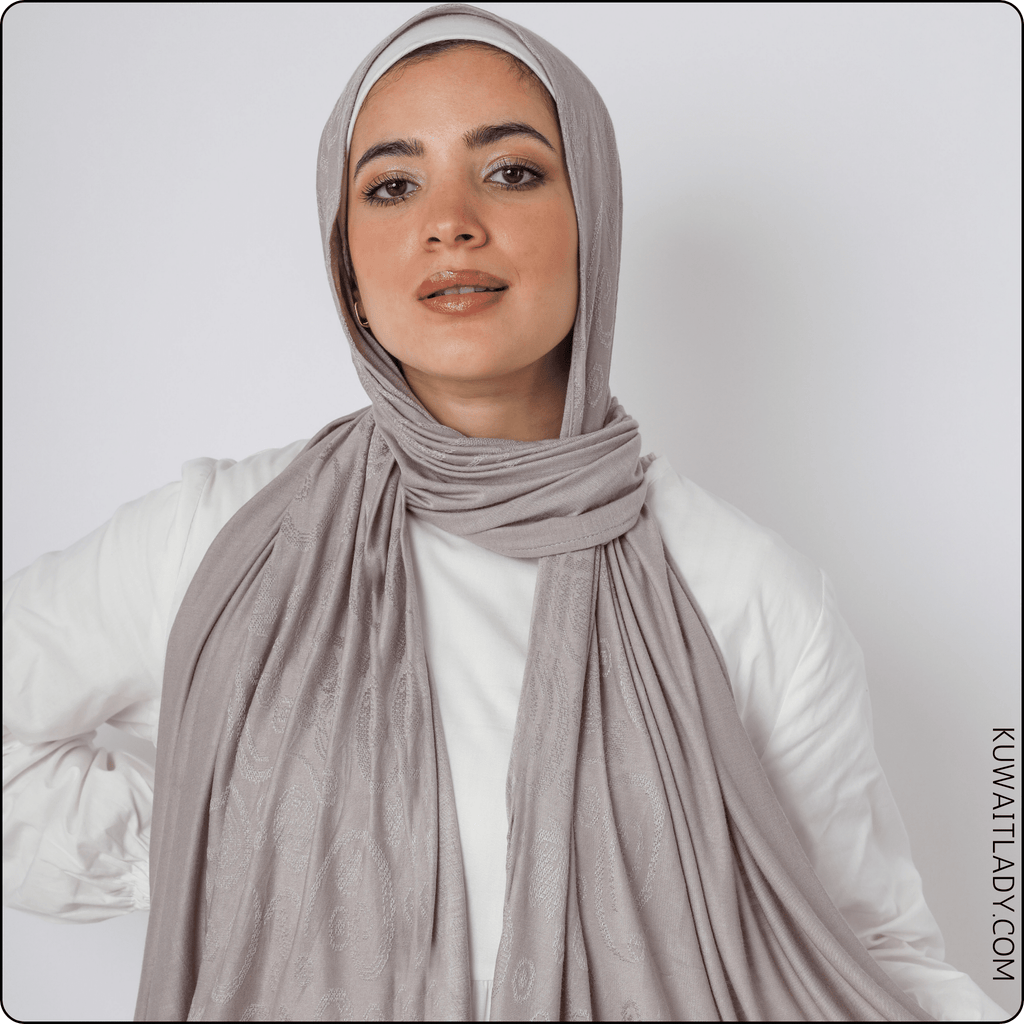 وشاح قطني بنقشة الجاكار "سيمفونية الربيع"