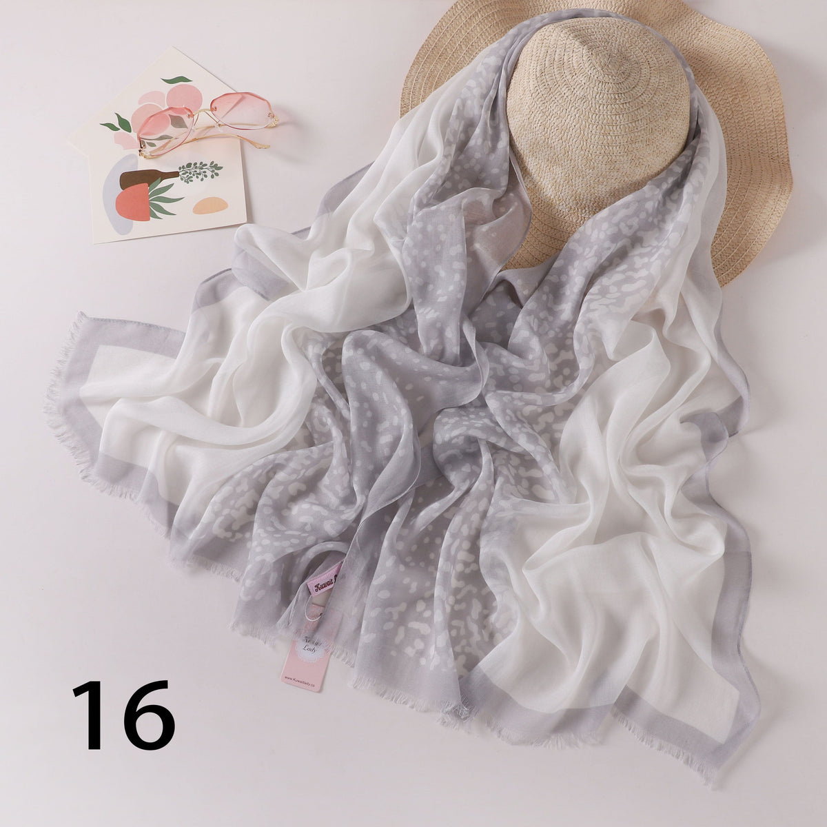 Tiger Fade Linen Scarf