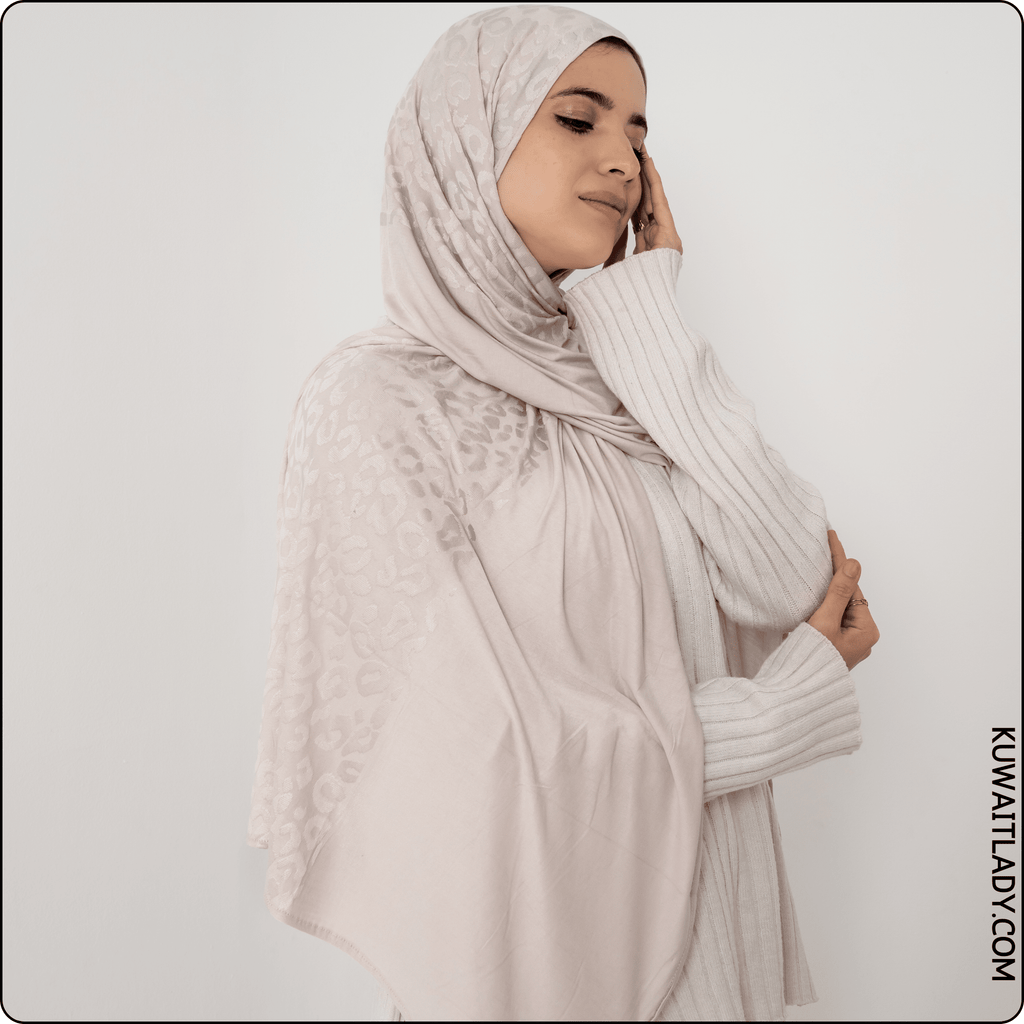 وشاح قطني بنقشة النمر (تايجر فيوجن)