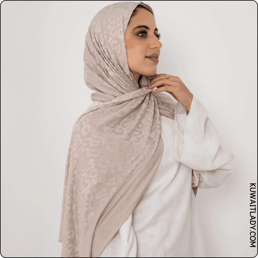وشاح قطني بنقشة النمر (تايجر فيوجن)