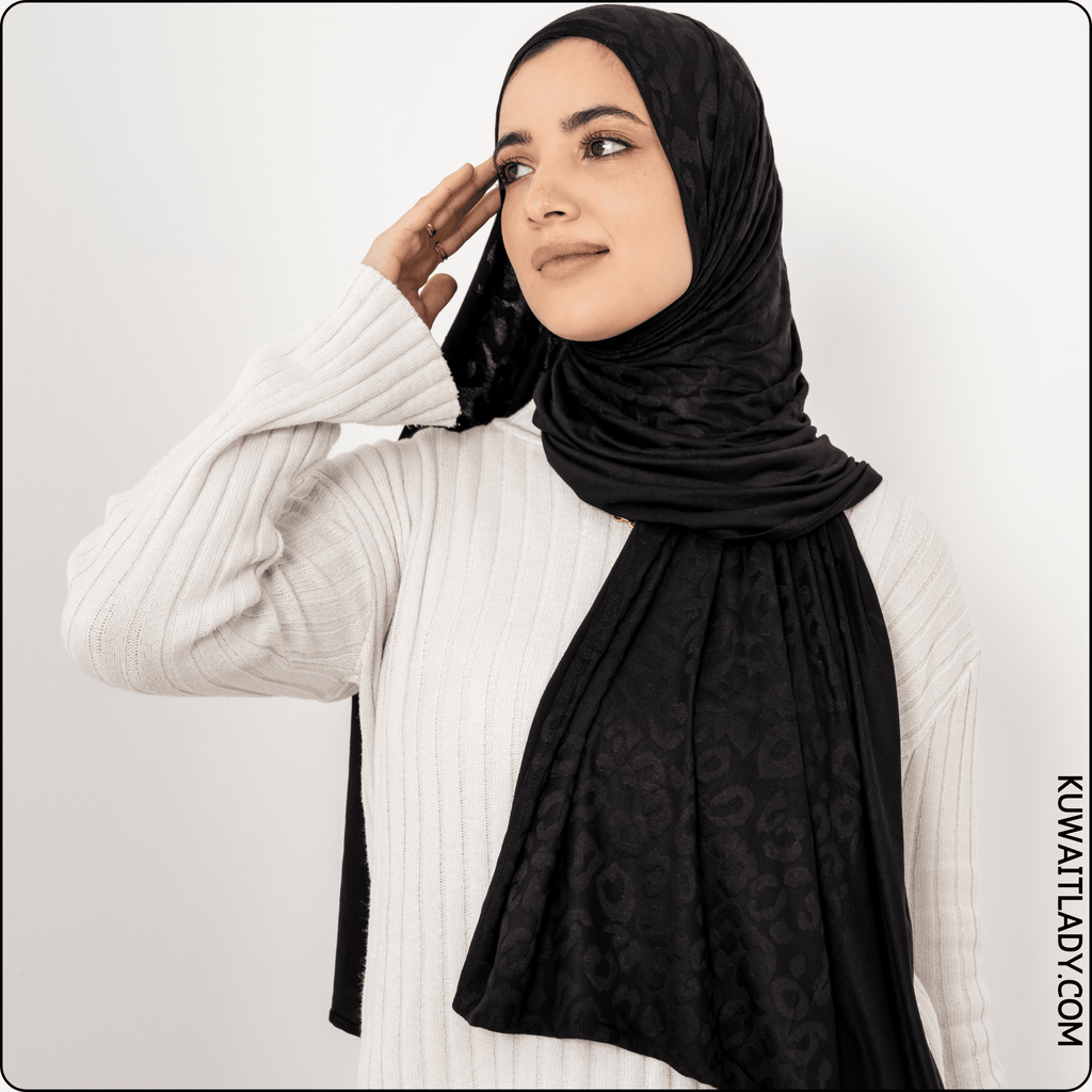 وشاح قطني بنقشة النمر (تايجر فيوجن)