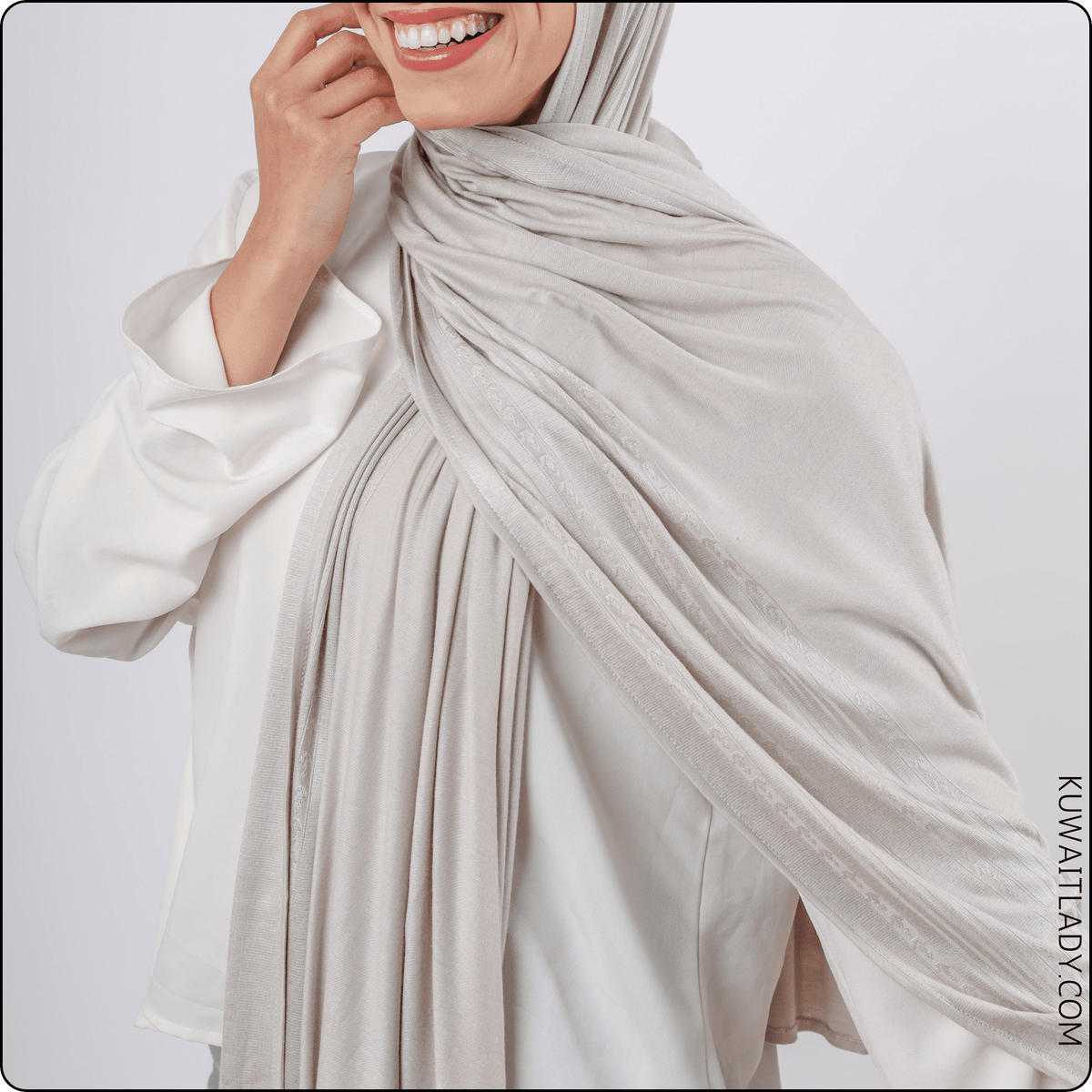 Versatile Cotton Jacquard Scarf