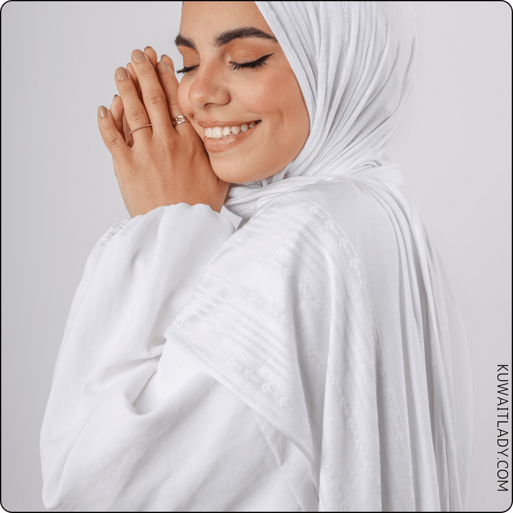 Versatile Cotton Jacquard Scarf