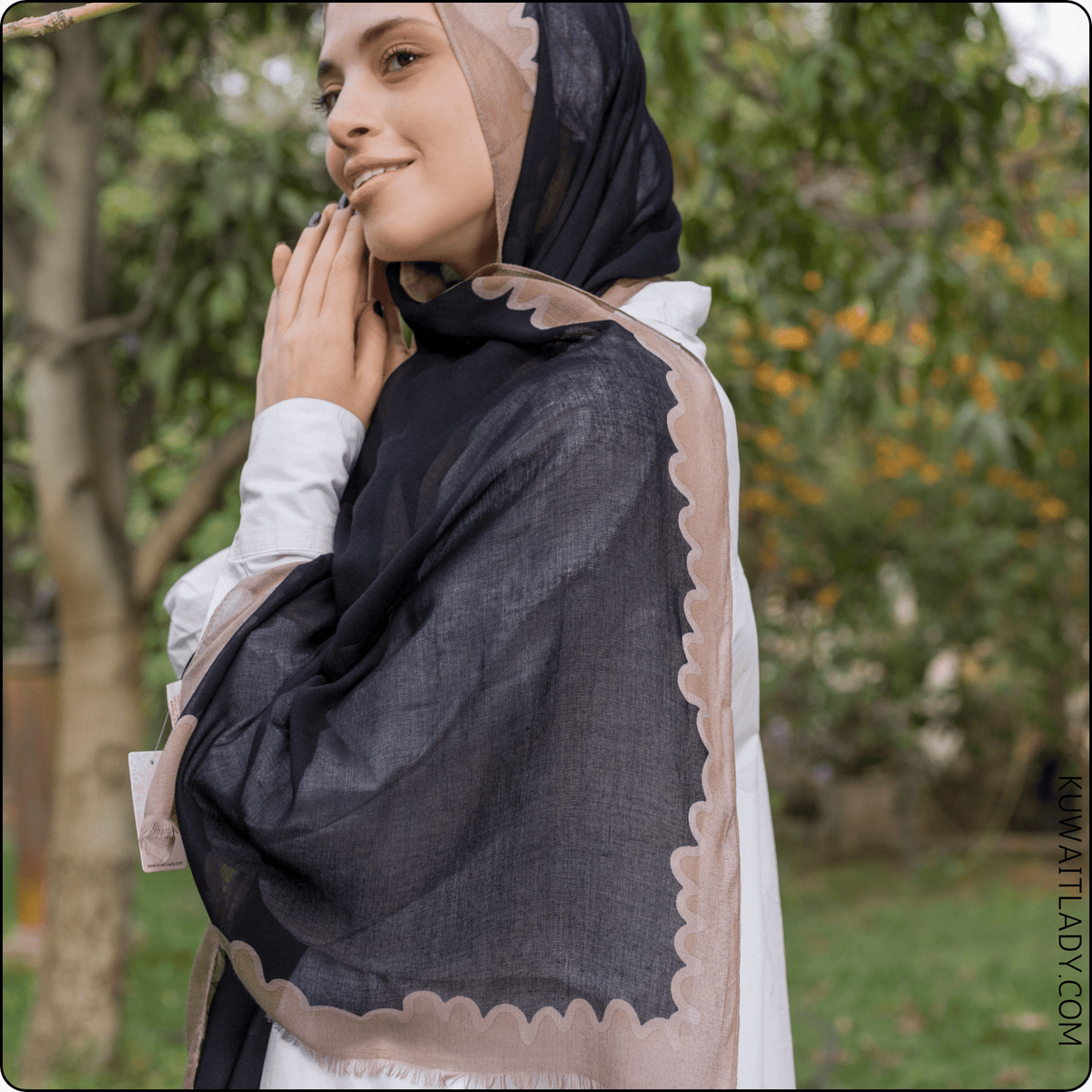 Zig-Zag Linen Scarf